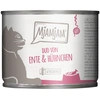 Image de 6x 200g MjAMjAM Duo canard tendre & poulet aux carottes nourriture pour chat humide