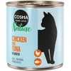 Image de 6x280g Cosma Nature, blanc de poulet & thon - Pâtée pour chat