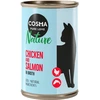 Image de 6x140g Cosma Nature poulet, saumon - Pâtée pour chat