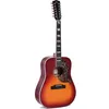 Image de Sigma Guitars Dm12-Sg5 Vintage Cherry Sunburst Gloss Guitare Ãlectro-Acoustique Folk 12 Cordes Avec Housse