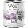 Image de 6x800g Wild Hills Junior Little Wolf of Wilderness canard, veau - Pâtée pour chiot