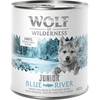 Image de 6x800g Blue River Junior Little Wolf of Wilderness poulet, saumon - Pâtée pour chiot