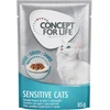 Image de 12x85g Sensitive Cats en sauce Concept for Life - Pâtée pour chat