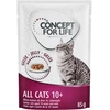 Image de 12x85g All Cats 10+ en gelée Concept for Life - Pâtée pour chat