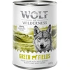 Image de 6x400g Green Fields Wolf of Wilderness agneau - Pâtée pour chien