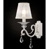 Image de Grace Applique Bougie Blanche avec Or et Cristal, 1 Lumière, E14