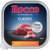 Image de 9x300g Rocco Classic en barquettes boeuf, coeurs de volaille - Pâtée pour chien