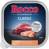 Image de 9x300g Rocco Classic en barquettes boeuf, saumon - Pâtée pour chien