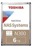 Image de Toshiba N300 NAS - Disque dur - 6 To - interne - 3.5" - SATA 6Gb/s - 7200 tours/min - mémoire tampon : 256 Mo