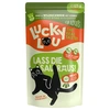 Image de 16x 125g Lucky Lou Adult boeuf & sanglier nourriture pour chat humide