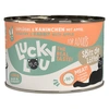 Image de 6x200g Lucky Lou Lifestage Adult volaille & lapin nourriture pour chat humide