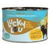 Image de 6x200g Lucky Lou Lifestage Adult volaille & cerf nourriture pour chat humide