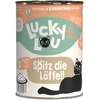 Image de 6x 400g Lucky Lou Lifestage Adult volaille & lapin nourriture pour chat humide