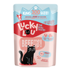 Image de 300g Adult volaille & boeuf Lucky Lou nourriture humide pour chats