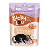 Image de 300g Adult volaille & saumon Lucky Lou nourriture humide pour chats