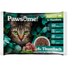 Image de 4x85g Pawsome Adult Cat avec thon nourriture pour chats humide