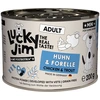 Image de 6x200g Lucky Jim MINI Adult poulet & truite nourriture pour chiens humide