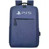 Image de PS5 sac à dos sac de voyage pour ordinateur pour hommes pour le stockage des disques de la console FONGWAN pour Playstation 5/PS4/PS5 Accessoires-Bleu