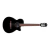 Image de Ibanez AEG50N-BKH noire brillante - guitare classique électro