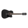 Image de Ibanez Ibanez Aw8412ce-Wk - Guitare Électro-Acoustique 12 Cordes - Weathered Black Open Pore