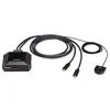 Image de ATEN US3312 - Commutateur écran-clavier-souris/audio/USB - câble 4K, DisplayPort, USB-C, avec sélecteur de port à distance - 2 x USB 3.2 Gen 1 - 1 utilisateur local - de bureau