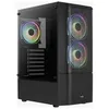 Image de AeroCool AEROCOOL Quantum Mesh V3 Window - boîtier tour ATX/micro-ATX/mini-ITX, noir - LED RVB/avec fenêtre