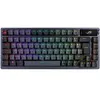 Image de ASUS ROG Azoth - Clavier - 75 %, remplaçable à chaud - avec affichage OLED - backlit - sans fil - USB, 2.4 GHz, Bluetooth 5.1 - QWERTY - US - commutateur : ROG NX Red - bronze