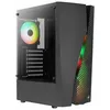 Image de AeroCool AEROCOOL Wave ARGB Window - boîtier tour ATX/micro-ATX/mini-ITX, noir - avec fenêtre/LED RVB