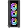 Image de AeroCool Boitier PC Moyen Tour ATX AeroCool Prism v2 RGB avec panneaux vitrés - Noir