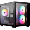 Image de AeroCool Aerocool Dryft Mini G v1 Cube - Boîtier mini tour - Noir - RGB - Verre Trempé