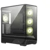 Image de MSI MAG PANO 130R PZ - Mid tower - ATX - panneau latéral fenêtré (verre trempé) - pas d'alimentation (ATX) - noir - USB/Audio