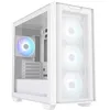 Image de ASUS A21 Plus - microATX - panneau latéral fenêtré (verre trempé) - pas d'alimentation - blanc - USB/Audio