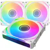 Image de Xigmatek - Starlink Ultra Arctic (Blanc) - Pack 3 Ventilateurs Pc - 3X120Mm Argb - 800-2000 Rpm -