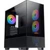 Image de Boîtier Pc Moyen Tour Sans Alim - Xigmatek Endorphin Air V2 (Noir) - E-Atx/Atx - 4X120Mm A-Rgb - Usb-C/3.0/2.0 - Verre Trempé