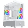 Image de BoÃ®tier Mini/Micro-ATX XIGMATEK Alphard M Arctic - Blanc avec 4x120mm A-RGB et verre trempÃ©