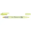 Image de Surligneur bi-pointe Pentel Jaune Pastel