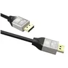Image de j5create JDC43 - Câble DisplayPort - DisplayPort (M) verrouillé pour DisplayPort (M) verrouillé - DisplayPort 1.4 - 2 m - support 8K, support 4K120Hz (4096 x 2160), débit de données jusqu'à 32,4 Gbps - noir et gris