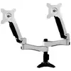 Image de Aavara support 2 ecrans pour bureau a pincer ac742