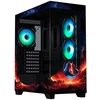 Image de BitFenix Boîtier PC BitFenix Ceto Premium Volcano Edition - Moyen tour ATX, 2 vitrages trempés, 4x120mm A-RGB, Noir