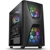 Image de Thermaltake Commander C34 TG - ARGB Edition - tour - ATX - panneau latéral fenêtré (verre trempé) - pas d'alimentation (PS/2) - noir - USB/Audio