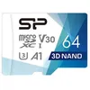 Image de SILICON POWER Superior Pro microSDXC_Colorful - Carte mémoire flash (adaptateur microSDHC - SD inclus(e)) - 64 Go - A1 / Video Class V30 / UHS-I U3 / Class10 - microSDXC UHS-I