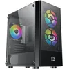 Image de XIGMATEK OREO - MT - micro ATX - panneau latÃ©ral fenÃªtrÃ© (verre trempÃ©) - pas d'alimentation (ATX / PS/2) - noir - USB/Audio