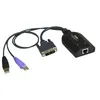 Image de ATEN KA7166 - Câble clavier / vidéo / souris (KVM) - RJ-45 (F) pour USB DVI-D (M)