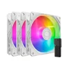 Image de Cooler Master Cooler Master SickleFlow Edge 120 ARGB 3-pack Fan Kit White Edition Boitier PC Ventilateur 12 cm Blanc 3 pièces