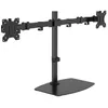 Image de Vision VFM-DSDB - Pied - pour 2 écrans LCD - acier - noir - Taille d'écran : 13-32 - ordinateur de bureau - Noir 2.65 kg