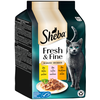 Image de 6x50g Fresh & Fine, poulet saumon et dinde en sauce Sheba pâtée pour chat