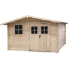 Image de Abri De Jardin En Bois 14mÂ² "Oz" - 388 X 298 X 225 Cm - 28 Mm