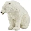 Image de Hansa Peluche Geante Ours Polaire Assis 92 Cm H Et 155 Cm L