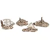 Image de Puzzle 3D Ugears U Fidgets Ships Set de 4 modèles