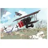 Image de Roden Fokker D.Vii Albatros Built Late German Fighter Airplane Model Kit-Roden